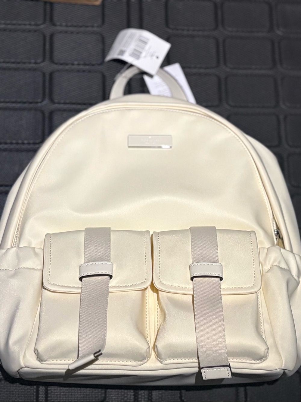 kate spade Cream Dual-Pocket Backpack